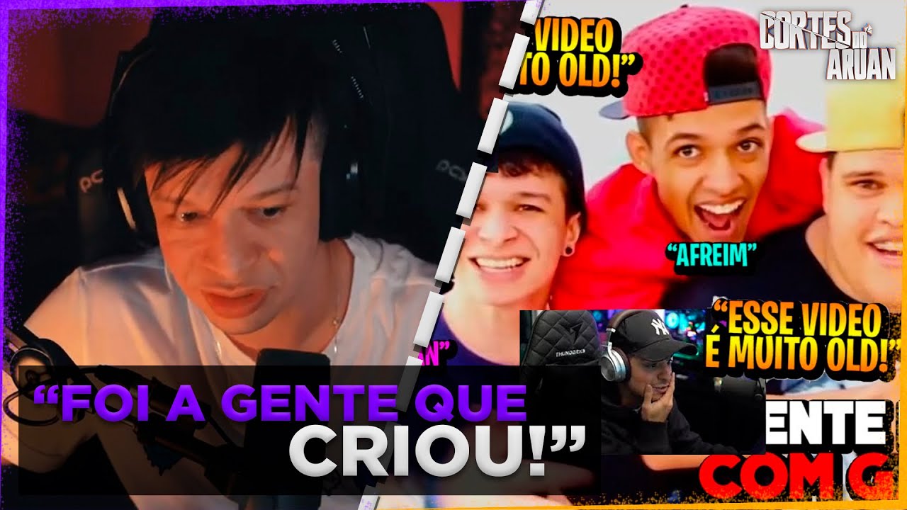 ARUAN REAGE AO CORINGA REAGINDO A TENTE NÃO RIR COM GÁS HÉLIO (EDUKOF) - Cortes do Aruan
