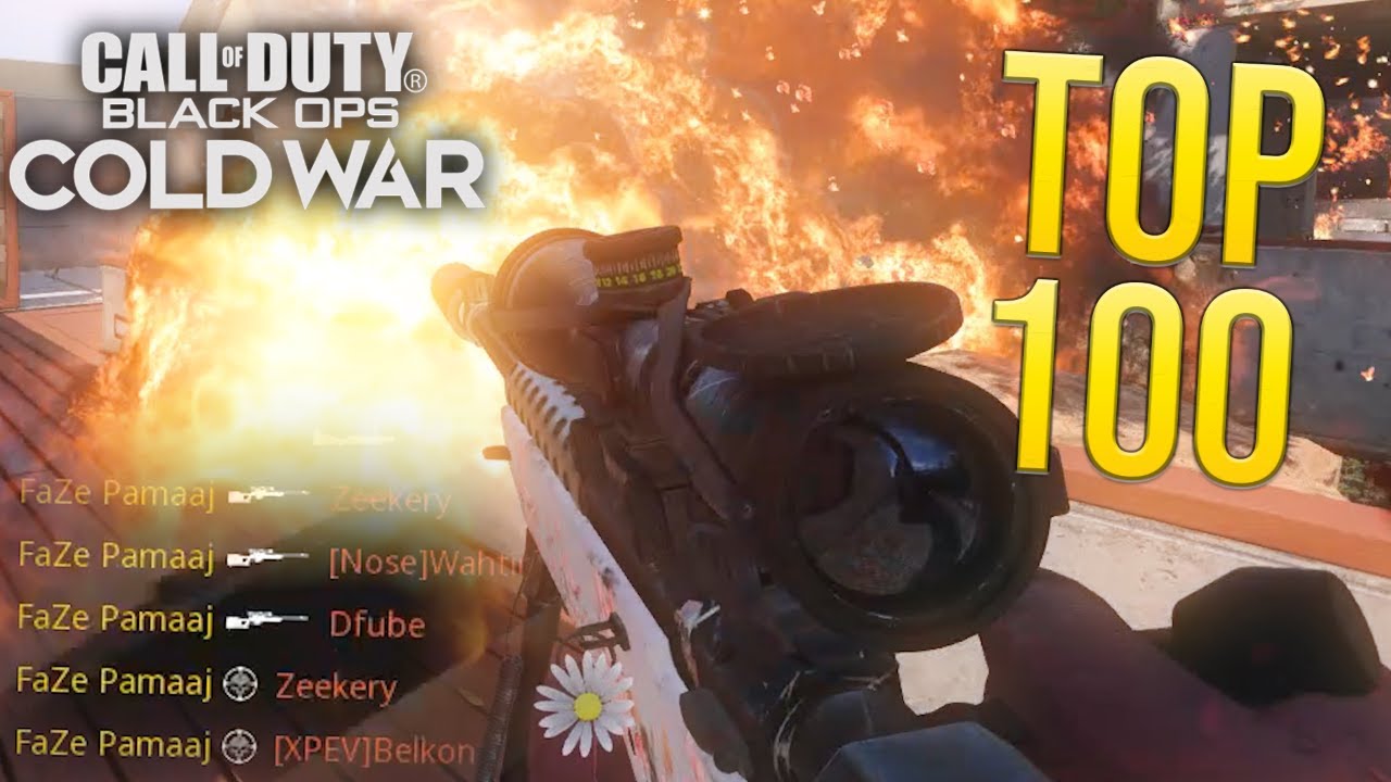 FaZe Pamaj Is TOP 100 WORLDWIDE Sniping Only....(Black Ops Cold War)