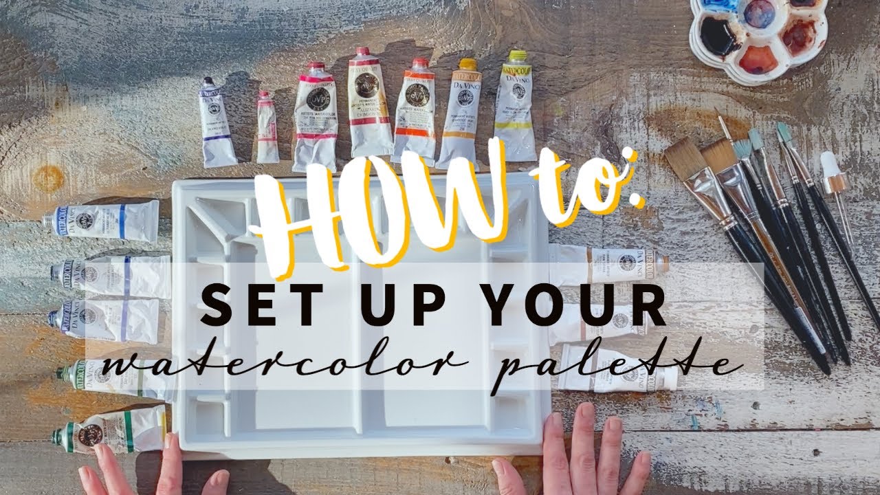 The Ultimate Watercolor Palette Setup | Essential Art Studio Organization Tips