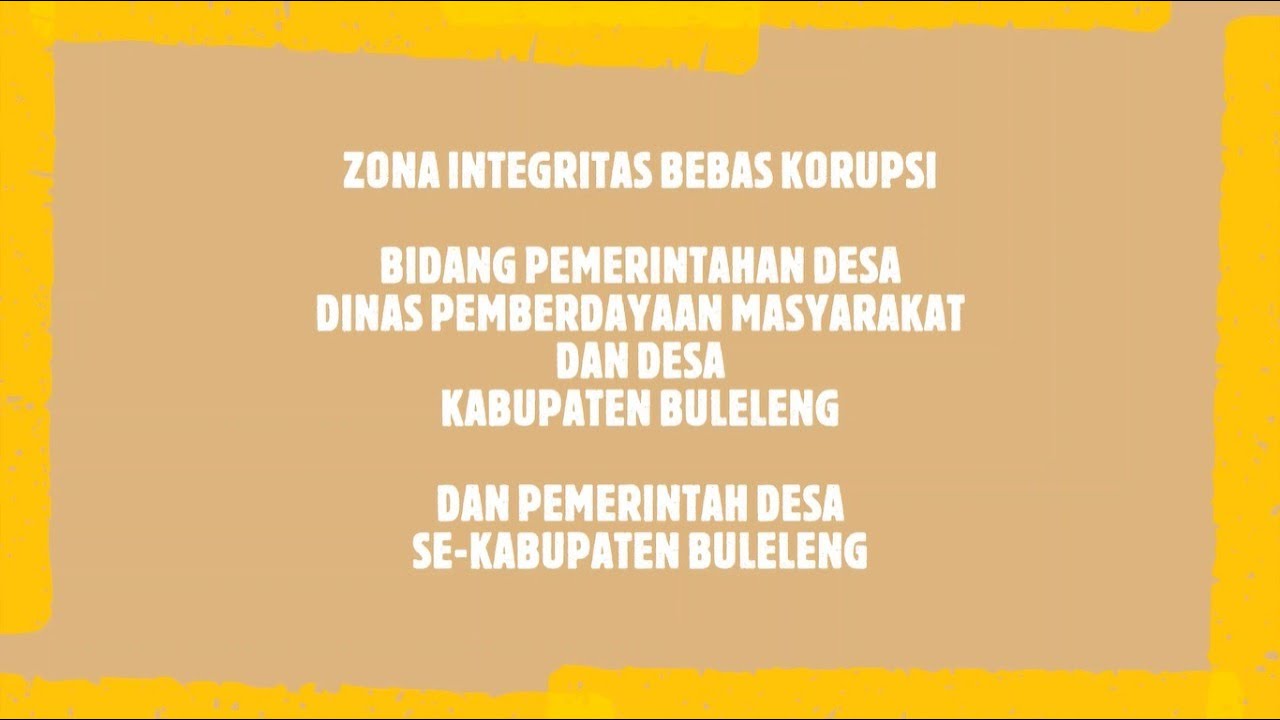 Video Pendek Peringatan Hari Anti Korupsi Sedunia (HAKORDIA) | BIDANG PEMDES