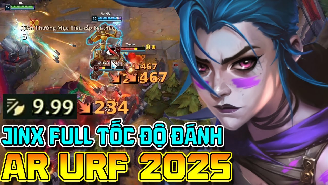 URF 2025 - Jinx Hóa Siêu Xạ Thủ – Bắn Đến Khi Nào Gãy Chuột Thì Thôi!