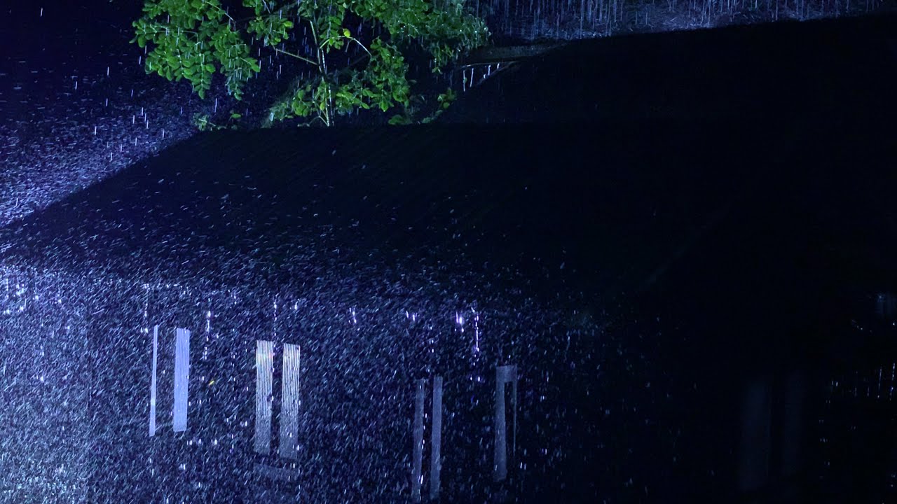 Dark Rainy Night Ambience – Rain Relaxation for Sleep Sleep