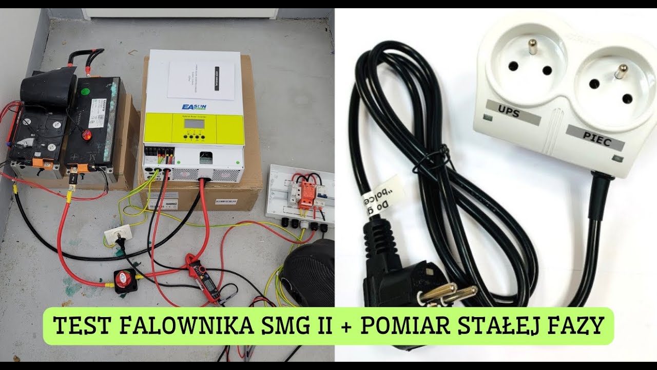 Przygotowanie i test falownika SMG II 24V 3.6KW. Omówienie problemu stałej fazy. Excel + offgrid .