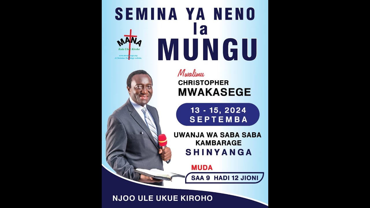1: NGUVU YA SAUTI YA DAMU YA YESU KATIKA MIFUMO  || MWL CHRISTOPHER MWAKASEGE