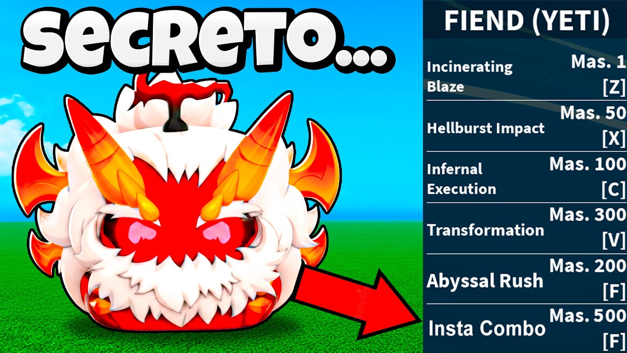 LIBEREI O PODER MÁXIMO DA FIEND YETI NO BLOX FRUITS!