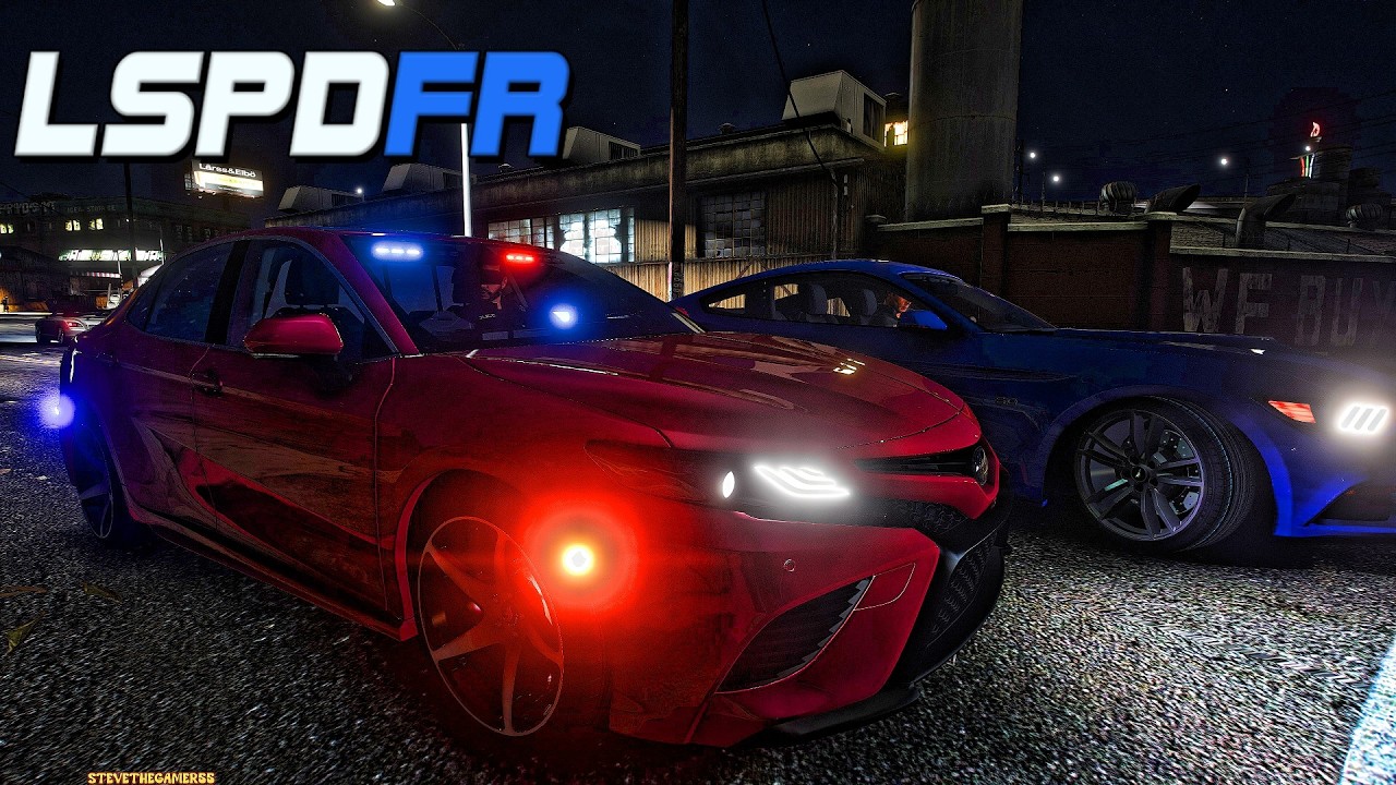 GTA 5 LSPDFR Gang Unit 🚨 Пятничный вечер, патруль Camry без опознавательных знаков