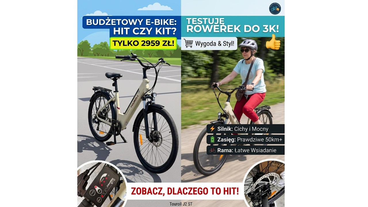 One bike, many uses. Touroll J2 ST shows that a good e-bike doesn't have to cost a fortune