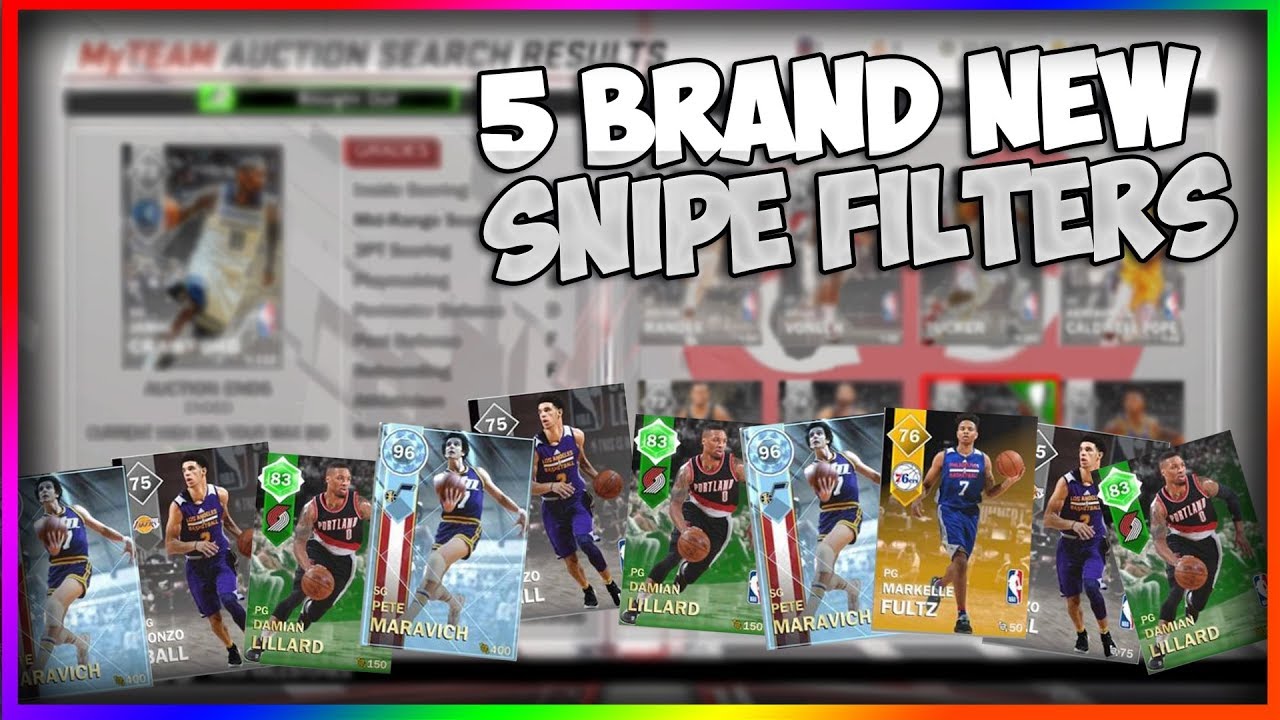 5 BEST SNIPE FILTERS IN NBA2K18