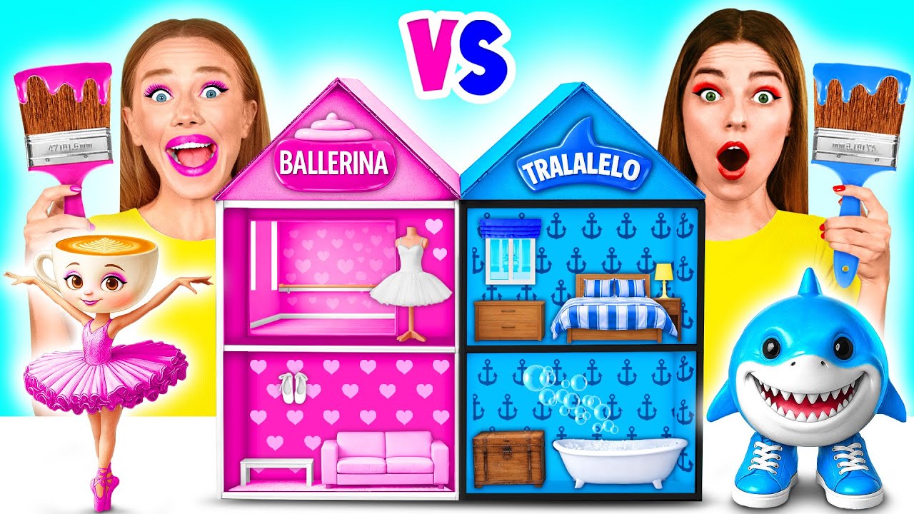 Строим Удивительный Домик | Балерина Капучина vs Тралалеро Тралала от GoFun Challenge