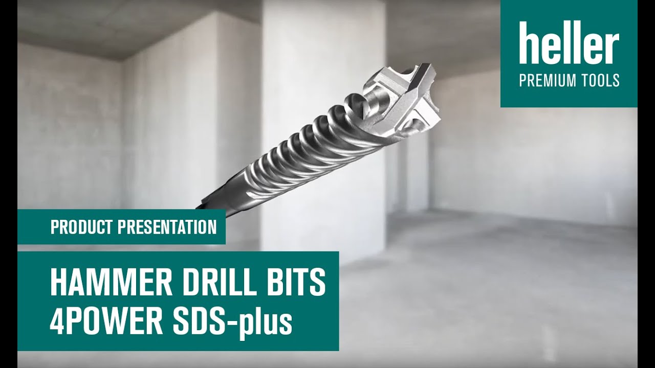 4Power SDS-plus - multi cutter hammer drill bit combines speed and robustness