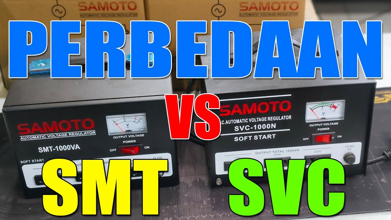Perbedaan Stavolt Samoto Tipe SMT dan SVC Ukuran 500VA,1000VA dan 1500VA