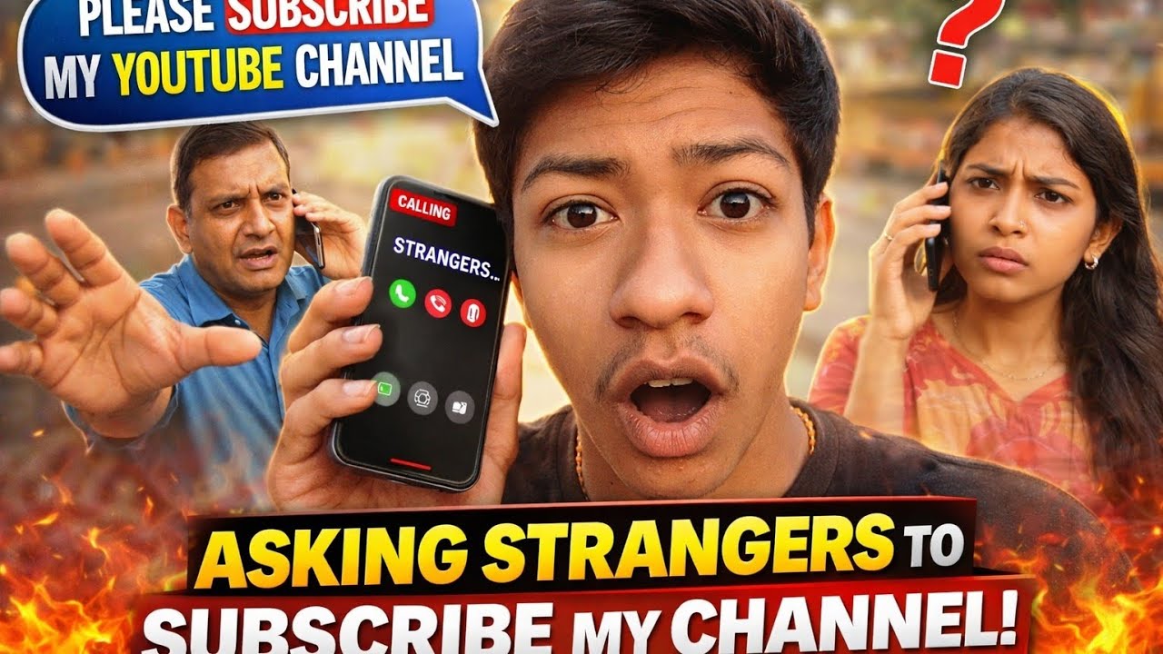 अंजान लोगों को कॉल करके चैनल सब्सक्राइब करवाया 😂🔥 | Shocking Reaction 