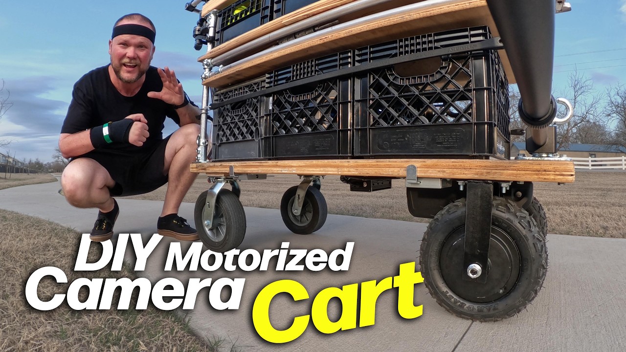 my budget DIY motorized camera cart