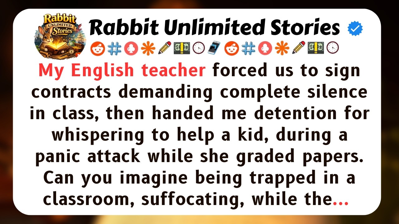 My English teacher forced us to sign contracts demanding...[Full Stories]