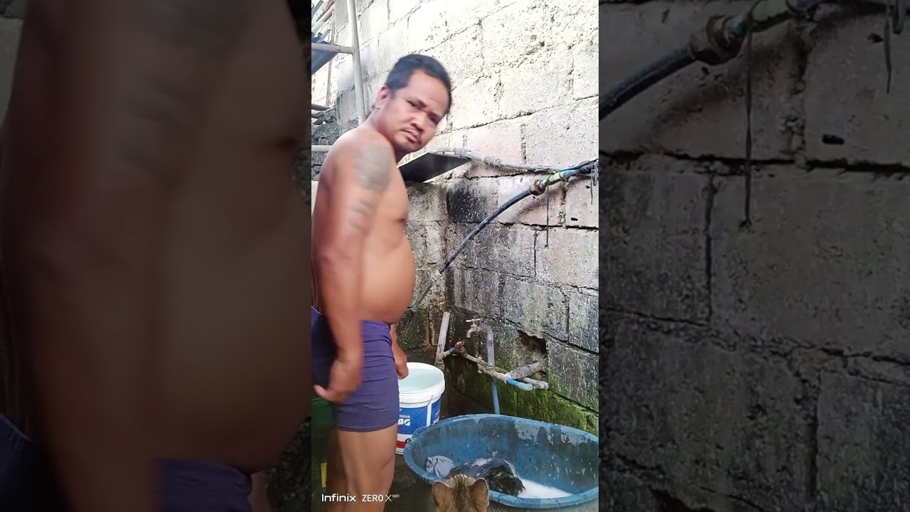 laba gamit Ang paa.