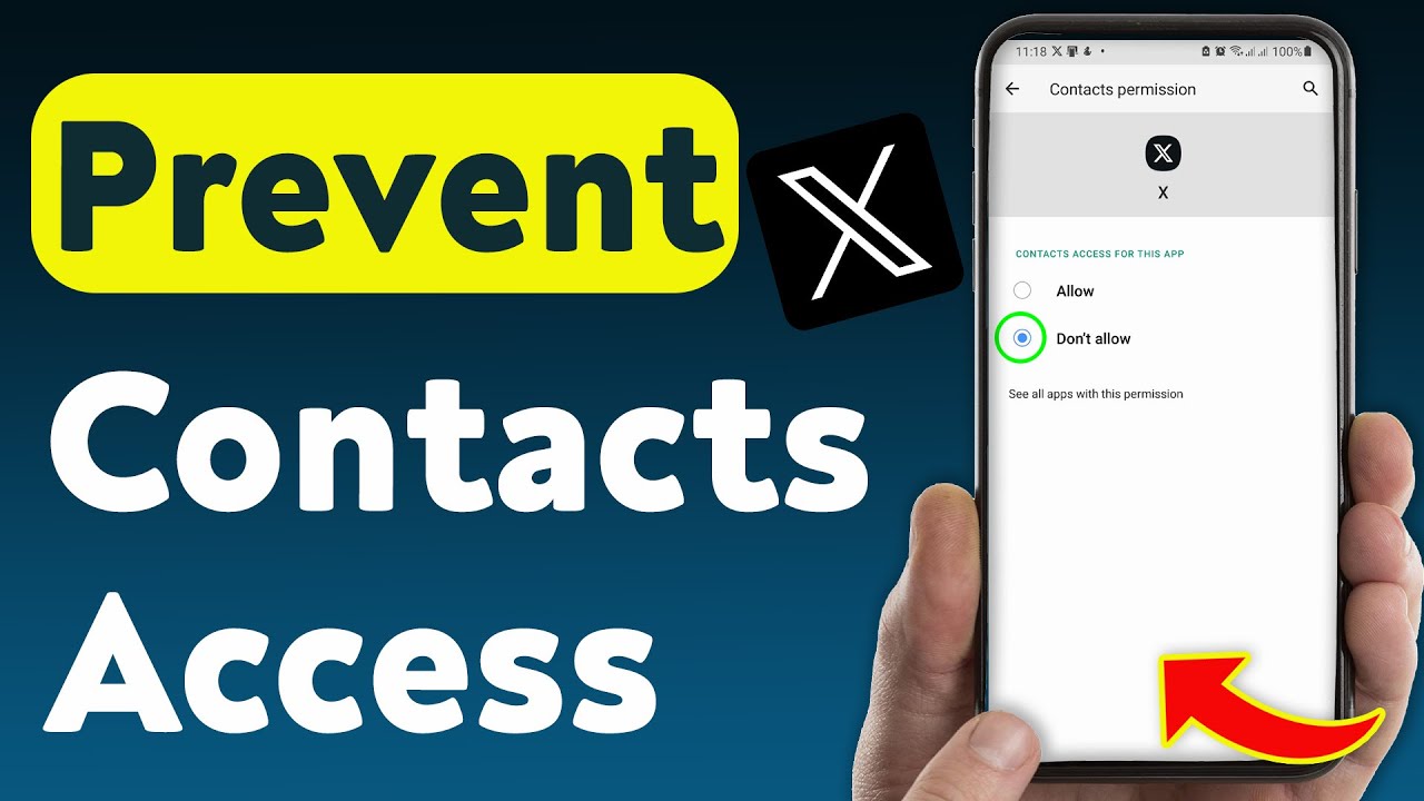 How to Prevent Contacts Access On X App (Updated)