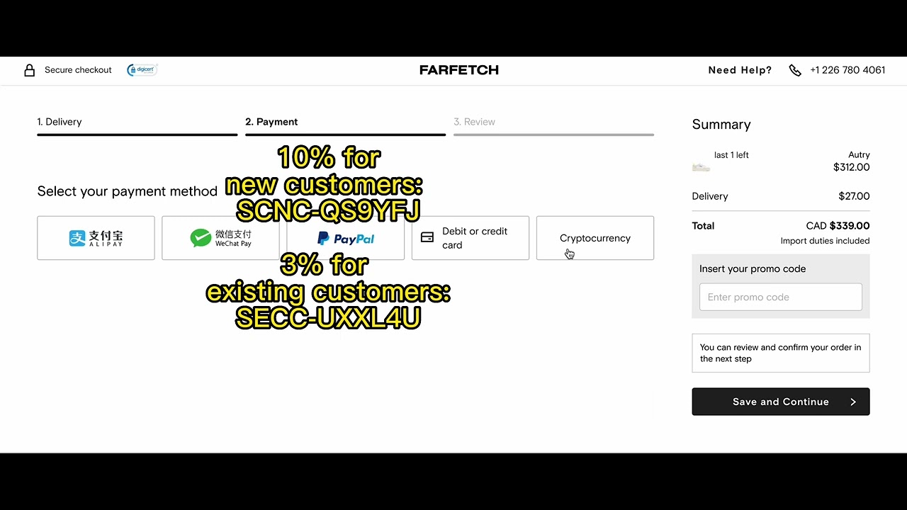 Farfetch promo code & Farfetch discount code