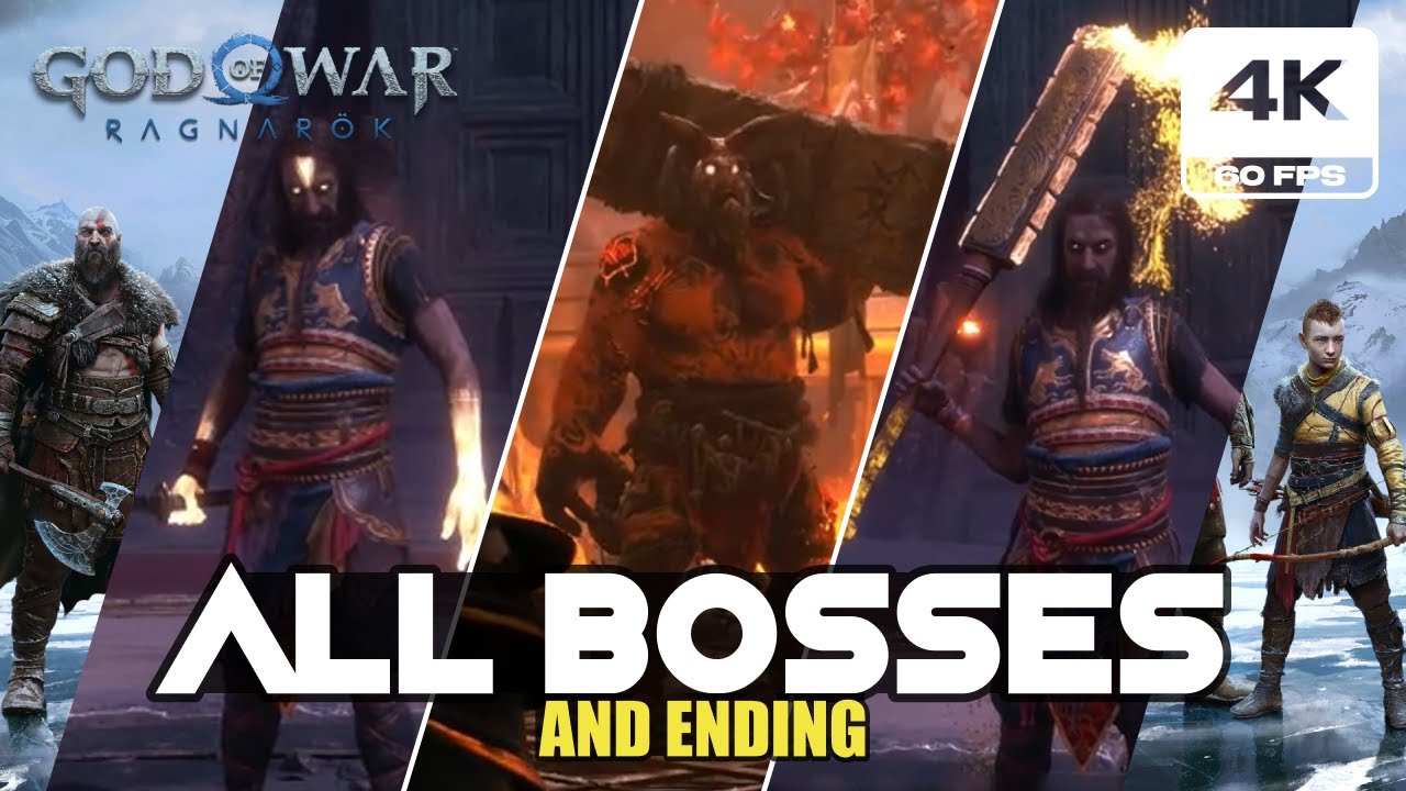 God Of War Ragnarok Valhalla DLC - All Bosses & Ending (PS5 Pro 4K 60FPS)