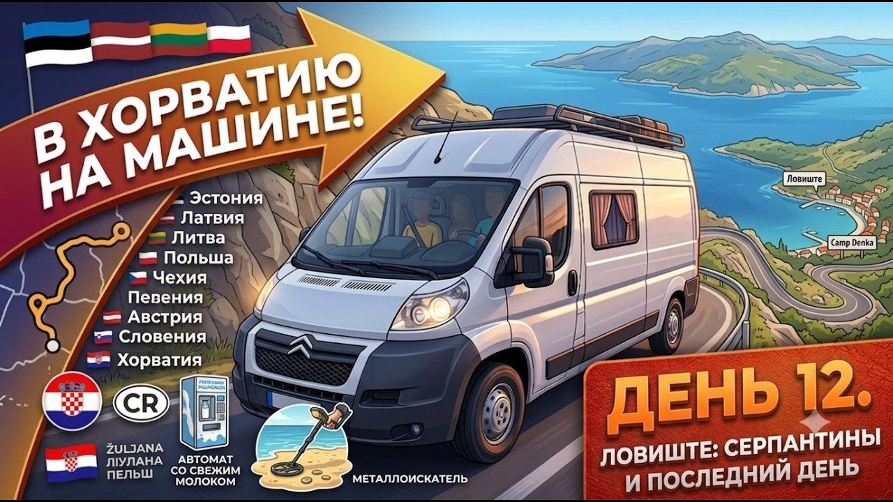 АВТО ПРИКЛЮЧЕНИЕ ПО ХОРВАТИИ | CROATIA PELJESAK | LOVISTE CAMP DENKA | МЫ ИЗ ЭСТОНИИ ВЛОГ#12
