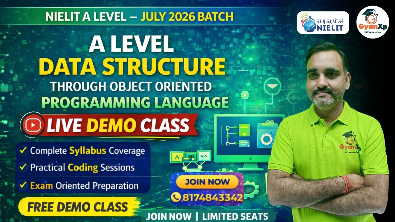 A Level Data Structure Through Object Oriented Programming Language | Demo Class | A Level July 2026