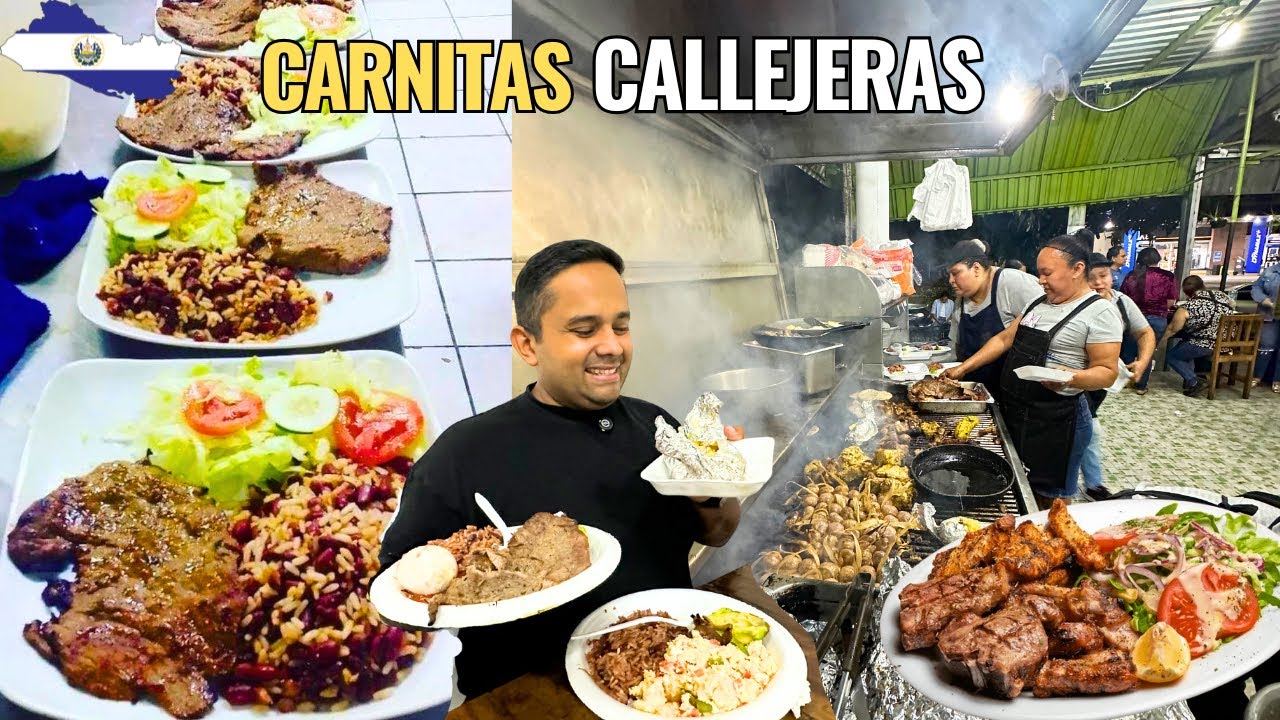 CARNITAS CALLEJERAS de la Roosevelt 🇸🇻🔥 | Las más FAMOSAS de San Salvador de noche