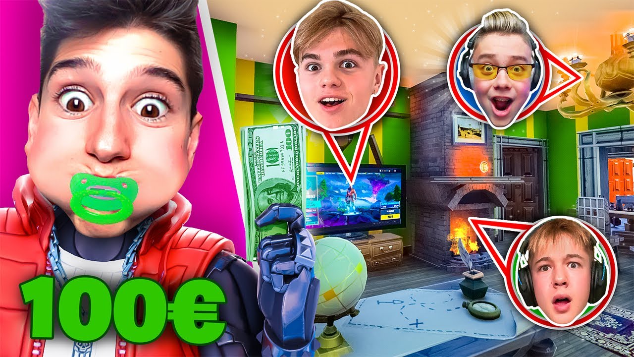 100 EURO se VINCI IL NASCONDINO PER BAMBINI!! Fortnite ITA