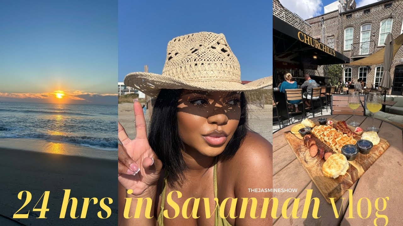 24 HR GIRLS TRIP | BEACH DAY | SAVANNAH GA IS LIT | TRAVEL VLOG