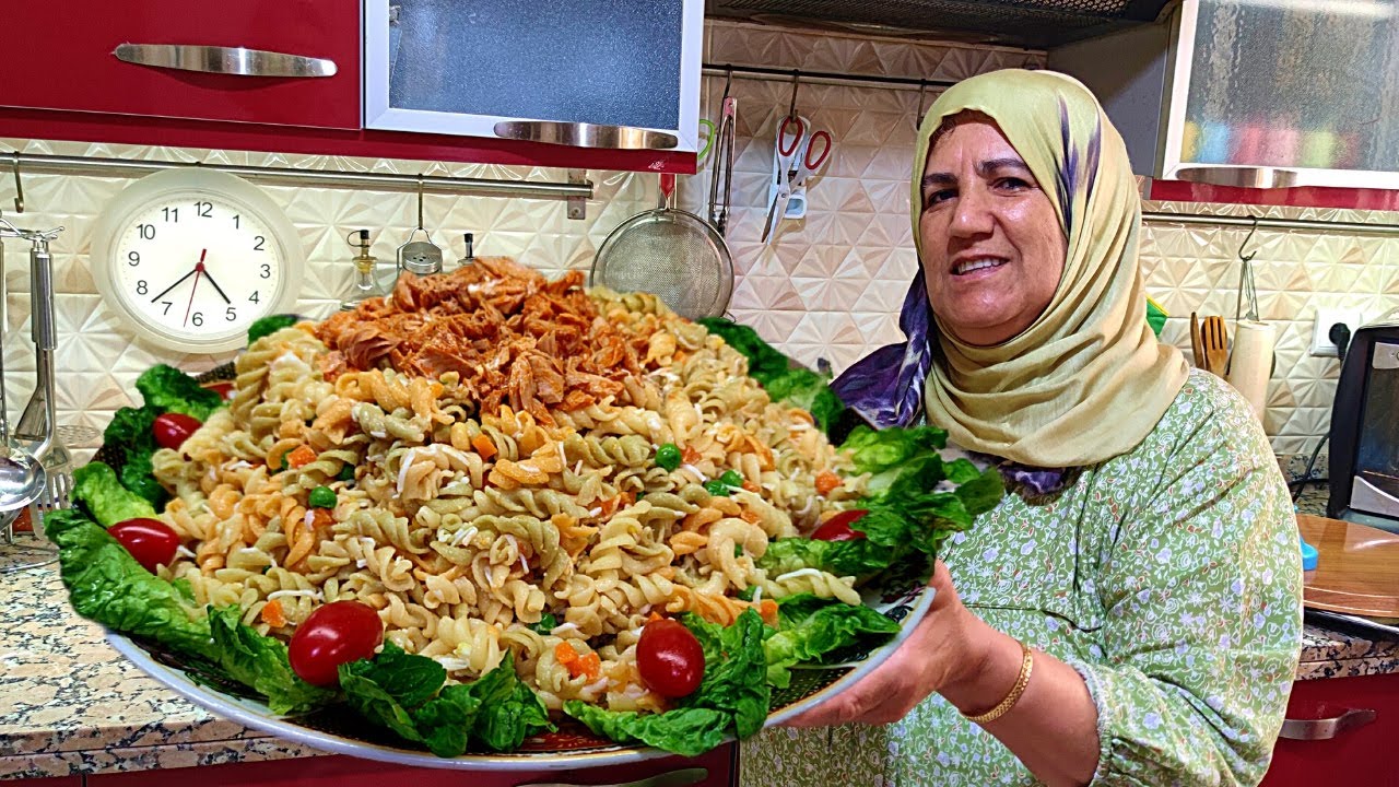 عشاء صيفي خفيف و صحي كيعجب الكبار والصغار 😍😍/ كيفاش يجيوك ليباط لذاذ مع الحاجة روكي 💪