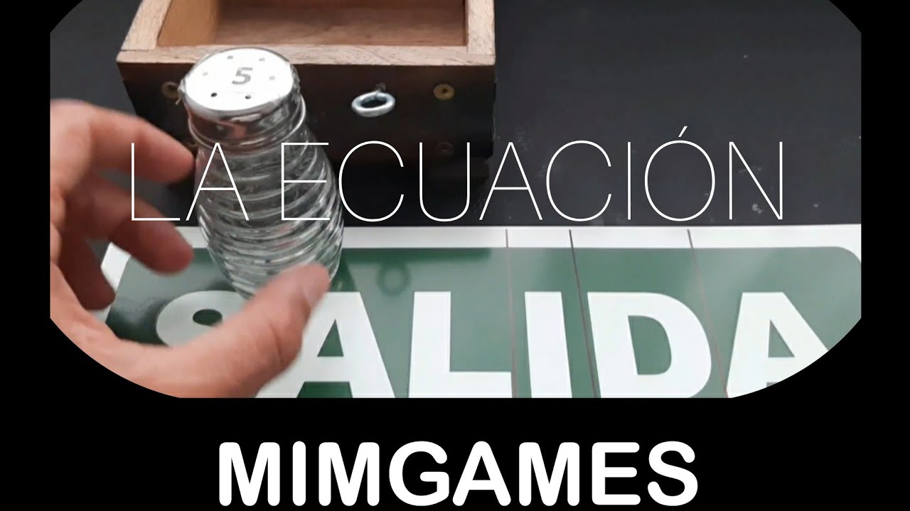 LA ECUACIóN ; juego de escape room.