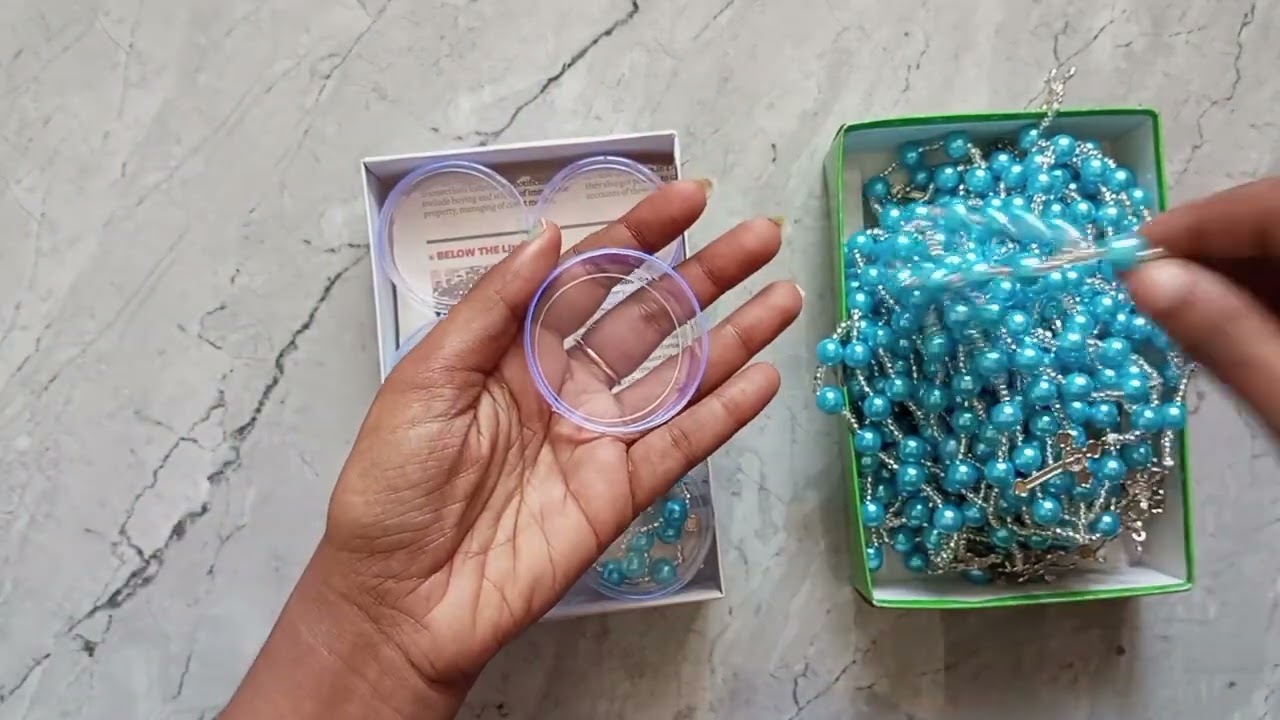 First Holy Communion Return Gifts /100 Rosary Boxes /making video /detailed video #diy #returngifts