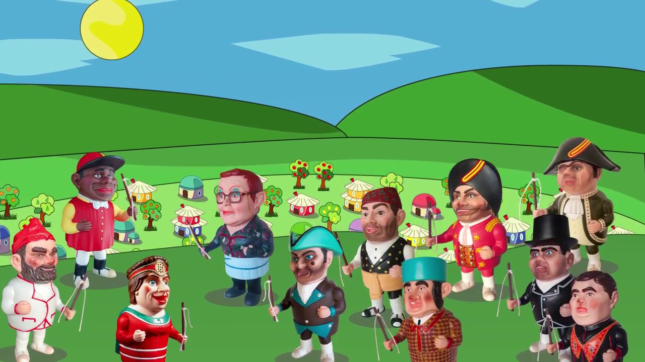 CABEZUDOS DE ZARAGOZA. SERIE DE DIBUJOS ZAGAZUDOS: UN PAIS MARAVILLOSO