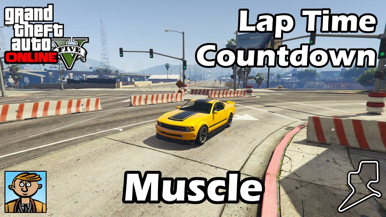 Fastest Muscle Cars (2017) - GTA 5 Best Fully Upgraded Cars Lap Time Countdown