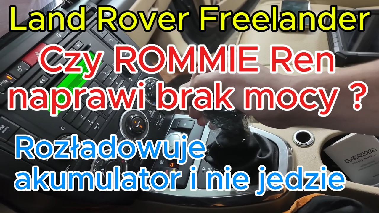 Dziwna usterka rozładowuje akumulator i brak mocy Land Rover Freelander. Rommie Ren go naprawi ?
