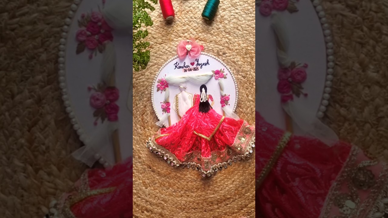 Wedding Gift Idea That'll Wow the Bride #embroideryhoop #weddinggiftideas #diy #anniversarygift