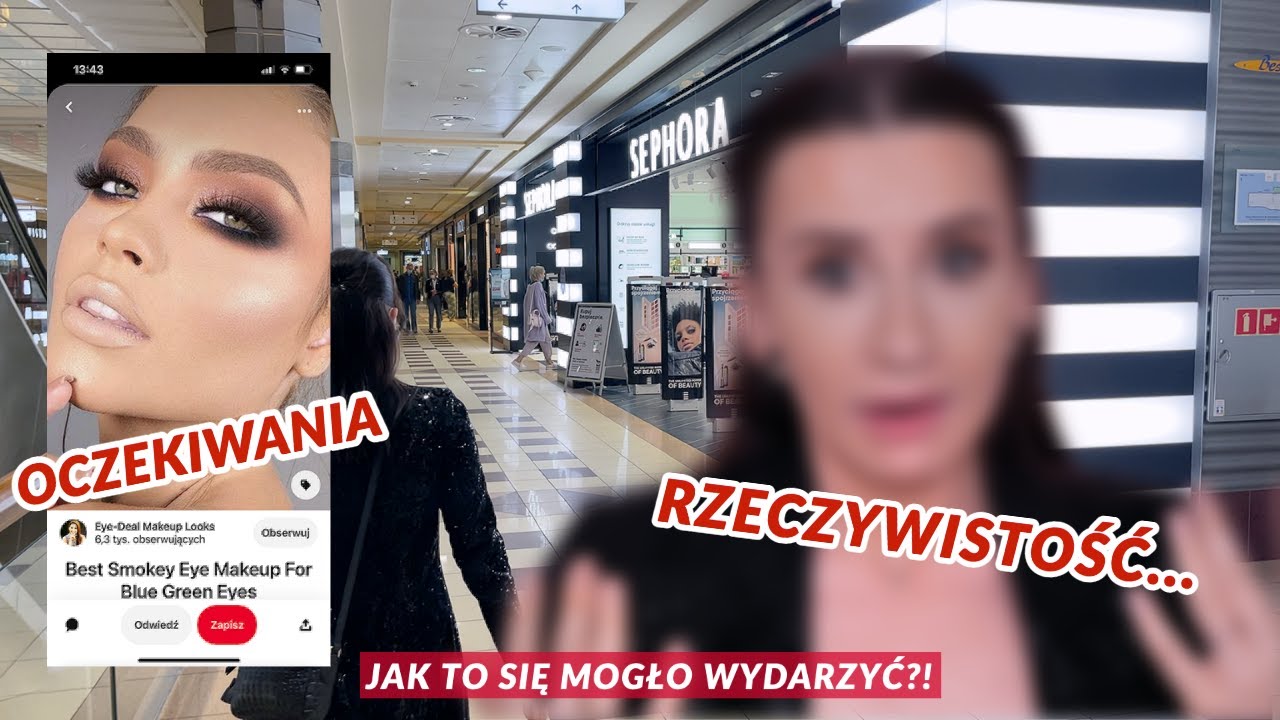 Poszłam do Sephory na PROFESJONALNY MAKIJAŻ! Czegoś takiego jeszcze nie widziałam...