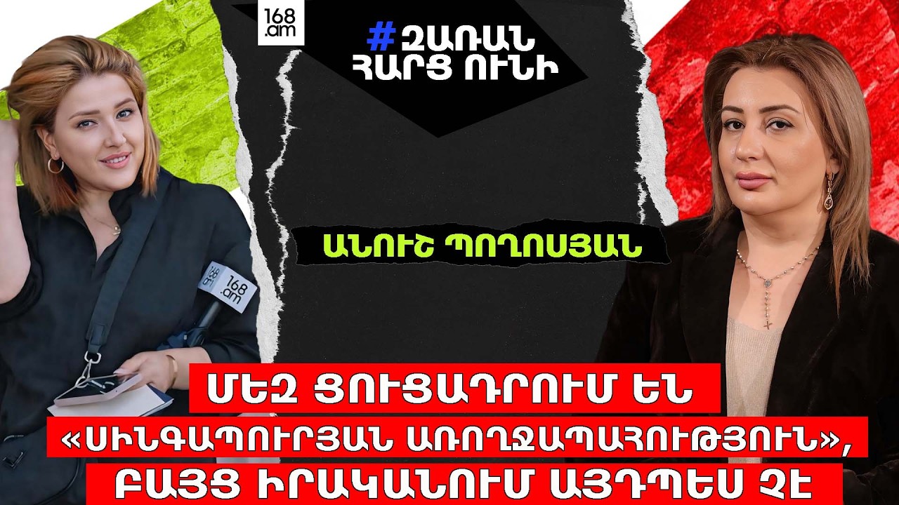 Մեզ ցուցադրում են «սինգապուրյան առողջապահություն», բայց իրականում այդպես չէ․  Անուշ Պողոսյան
