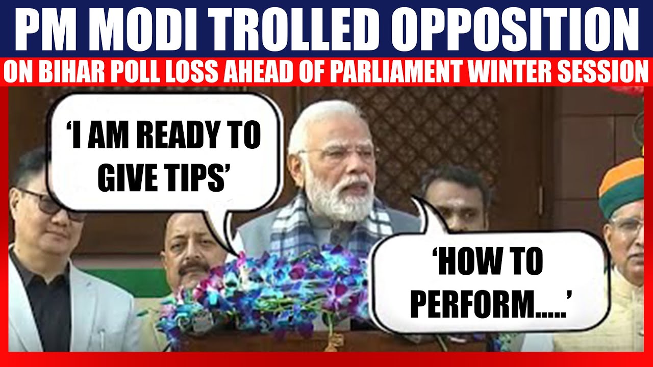 PM Modi vs Opposition on Bihar Election Loss Ahead of  Winter Session of Parliament