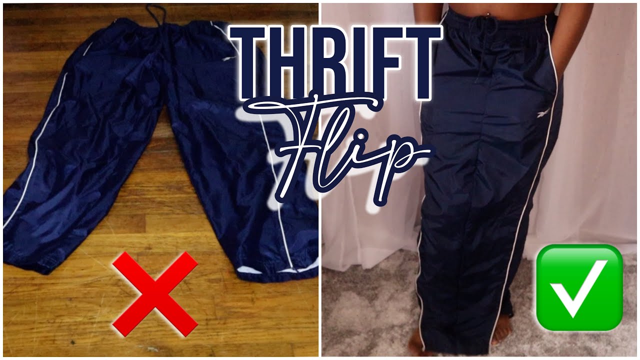 QUICK & EASY DiY | How to turn Pants into a Skirt | THRIFT FLIP