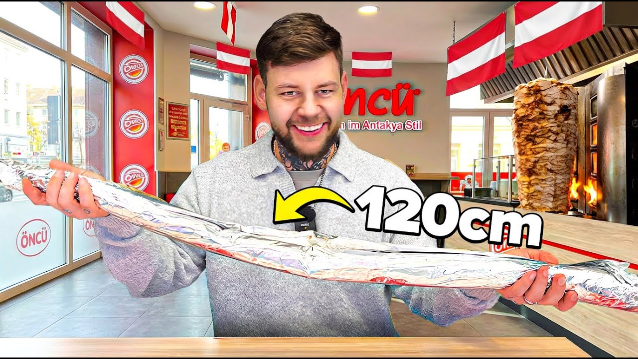 Czy da się&nbsp;zjeść KEBABA 120 cm? (SPRAWDZAM!) 😱