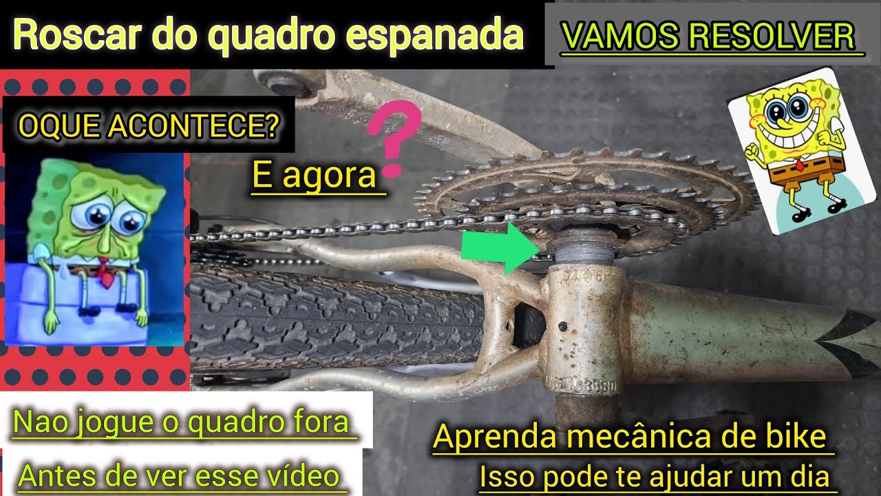 como estalar salva quadro na bicicleta?