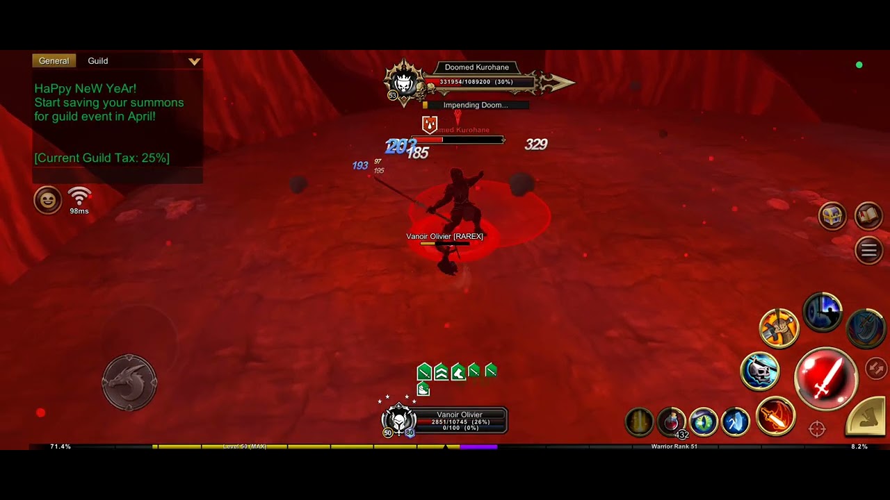 AQ3D - Full haste build Warrior vs Kurohane