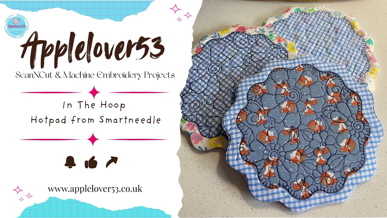 How to make the ITH Embroidery Hotpad from Smartneedle using a Brother Entrepreneur PR1X