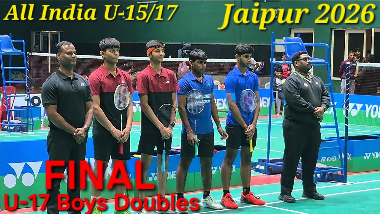 💥FINAL💥U17 Boys Doubles, Bhashy/Parth Vs Tanmainihal/Akshath, All India Jaipur Jan 2026