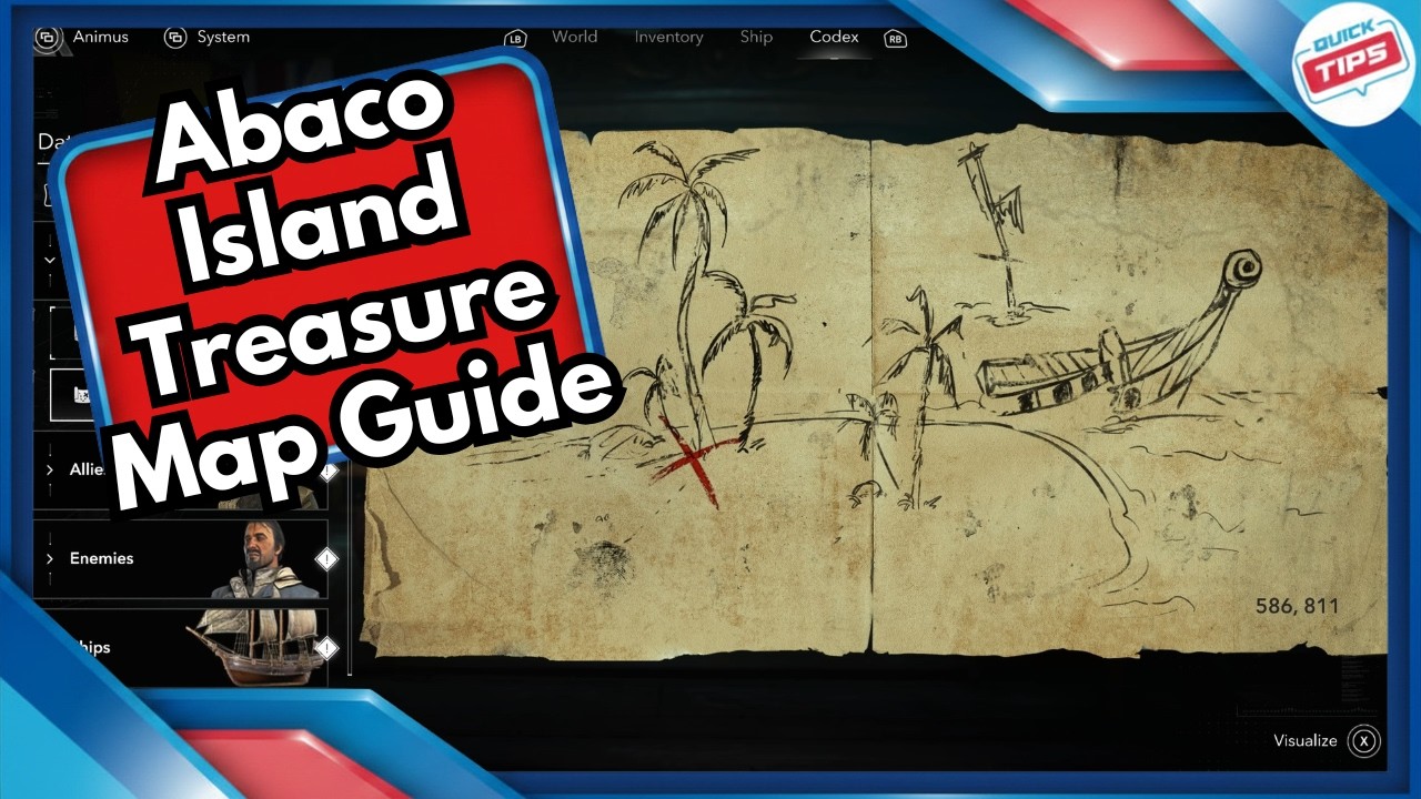 Abaco Island Treasure Map Guide in Assassins Creed Black Flag