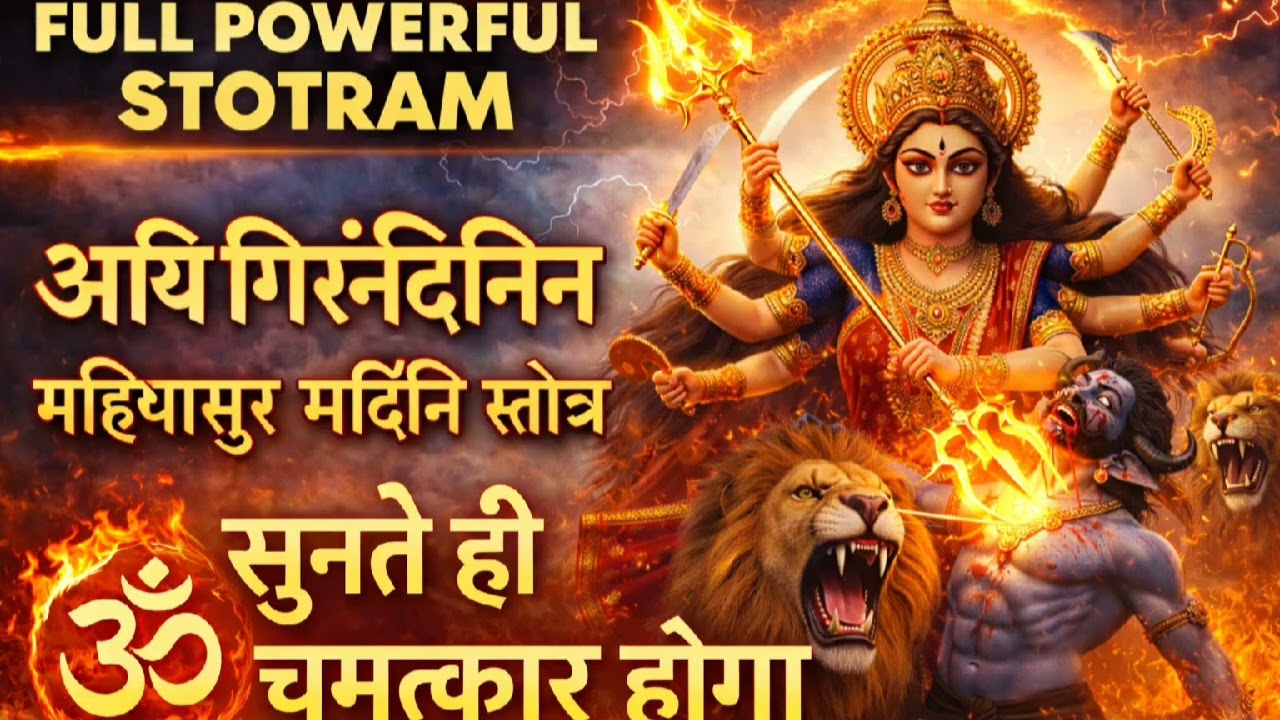Aigiri Nandini Mahishasura Mardini Stotram | Powerful Durga Stotra | Navratri Special Bhajan 2026