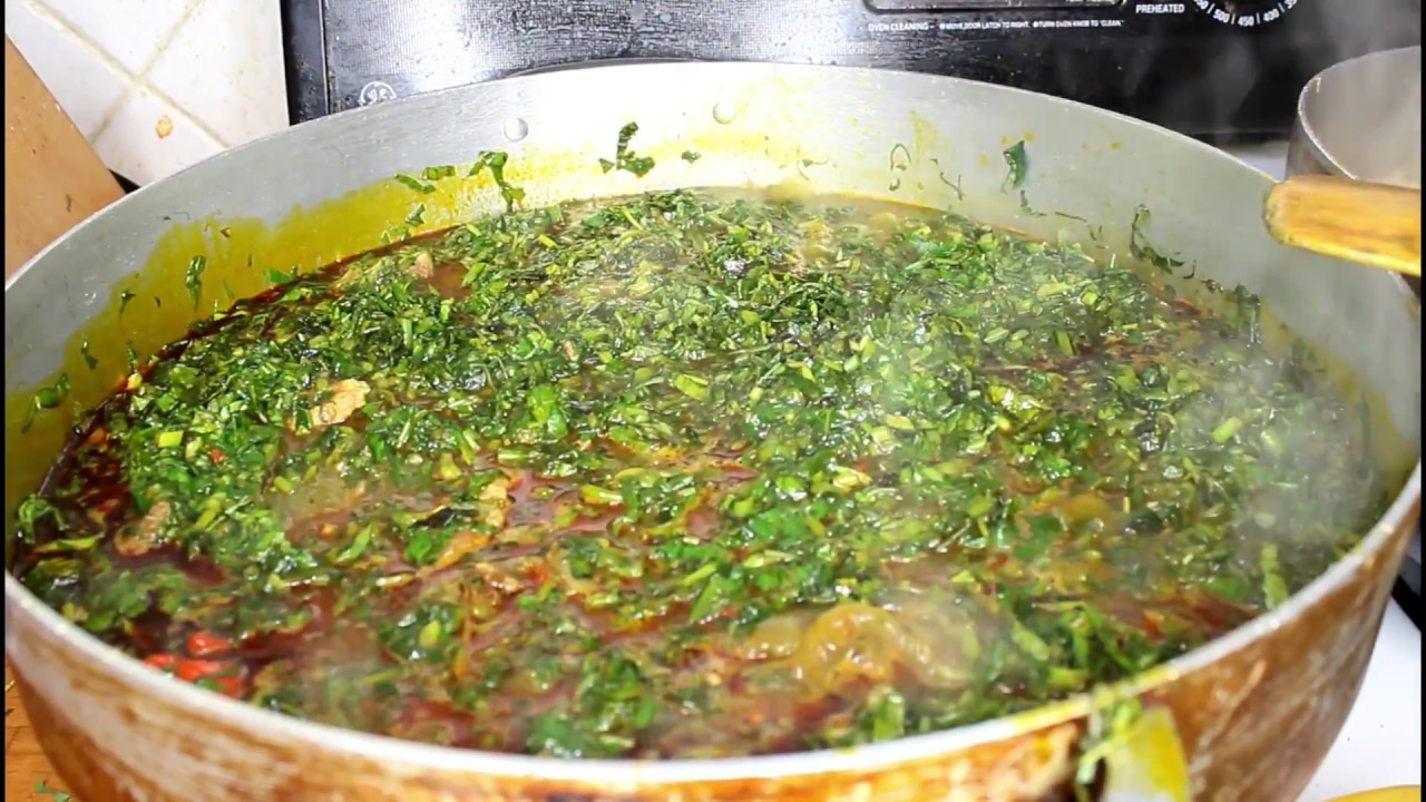 Potatoes leaves (Explained details) (Sierra Leone Dish)
