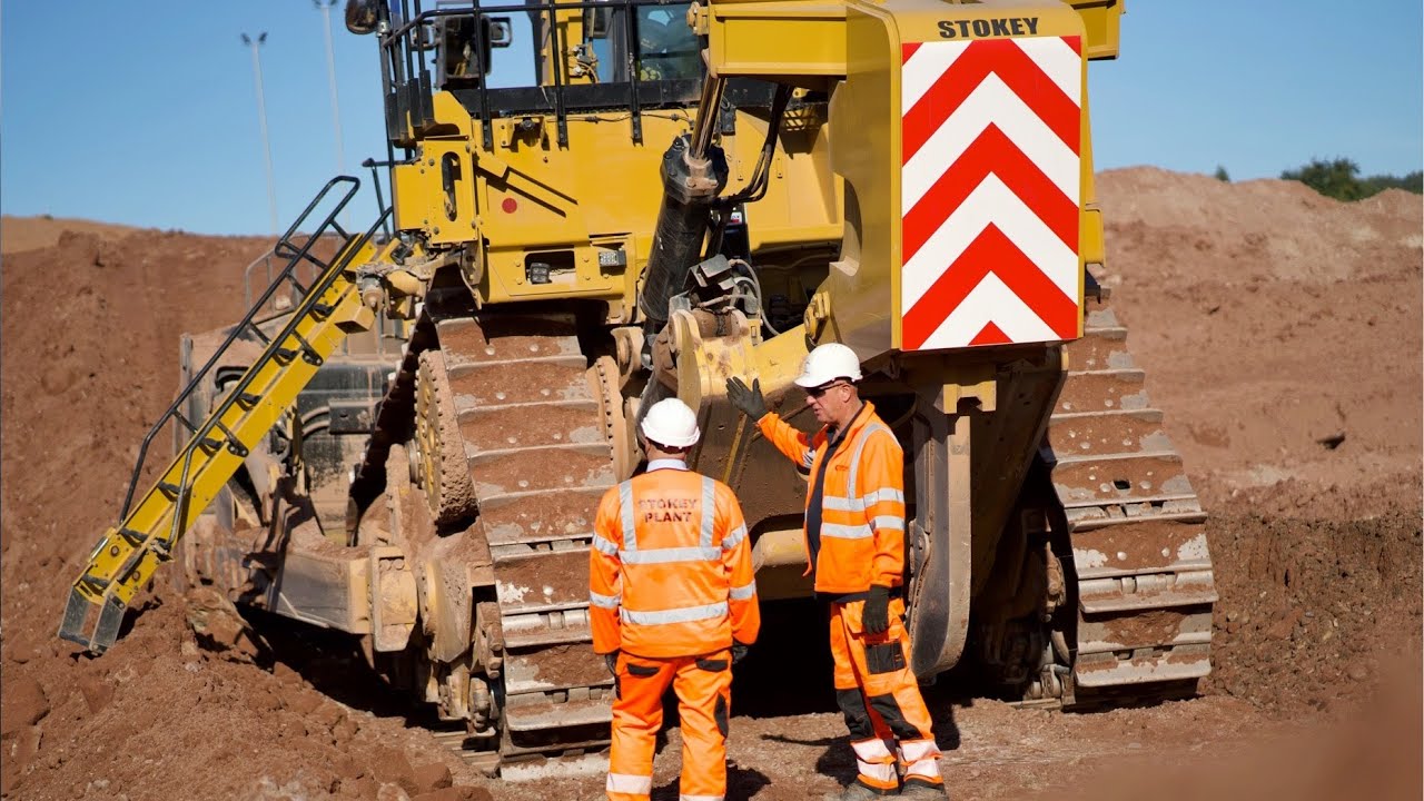 Caterpillar's Largest Dozer Working (the D11T)