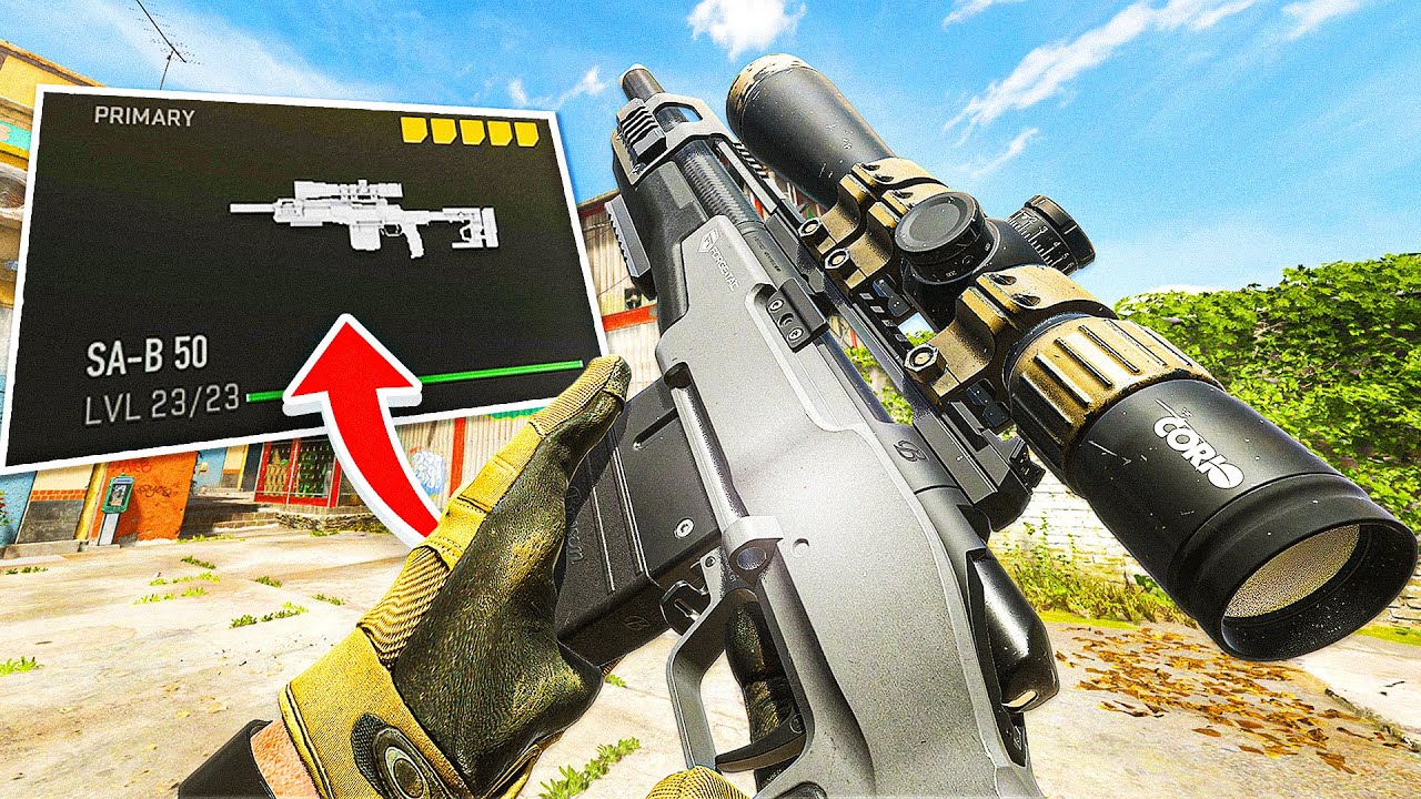 this is the FASTEST SNIPER in Modern Warfare 2.. (SA-B 50)