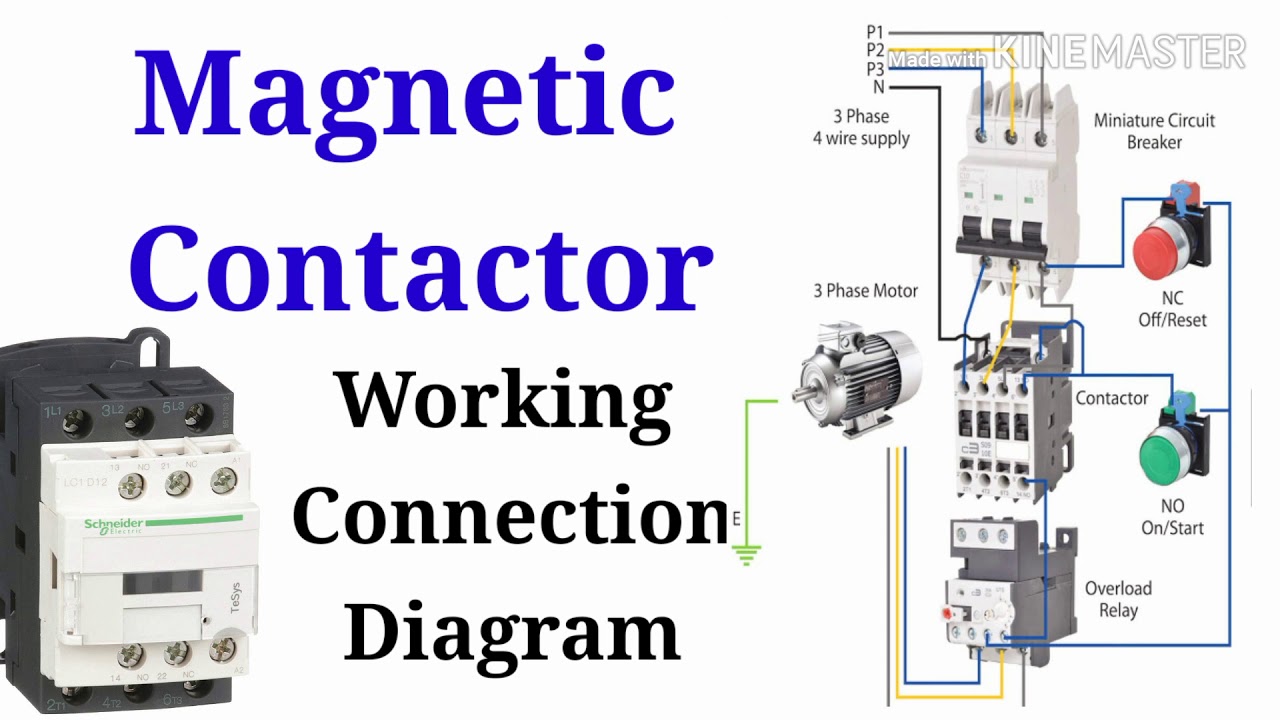 How Magnetic Contractor is Working | Connection diagram explanation