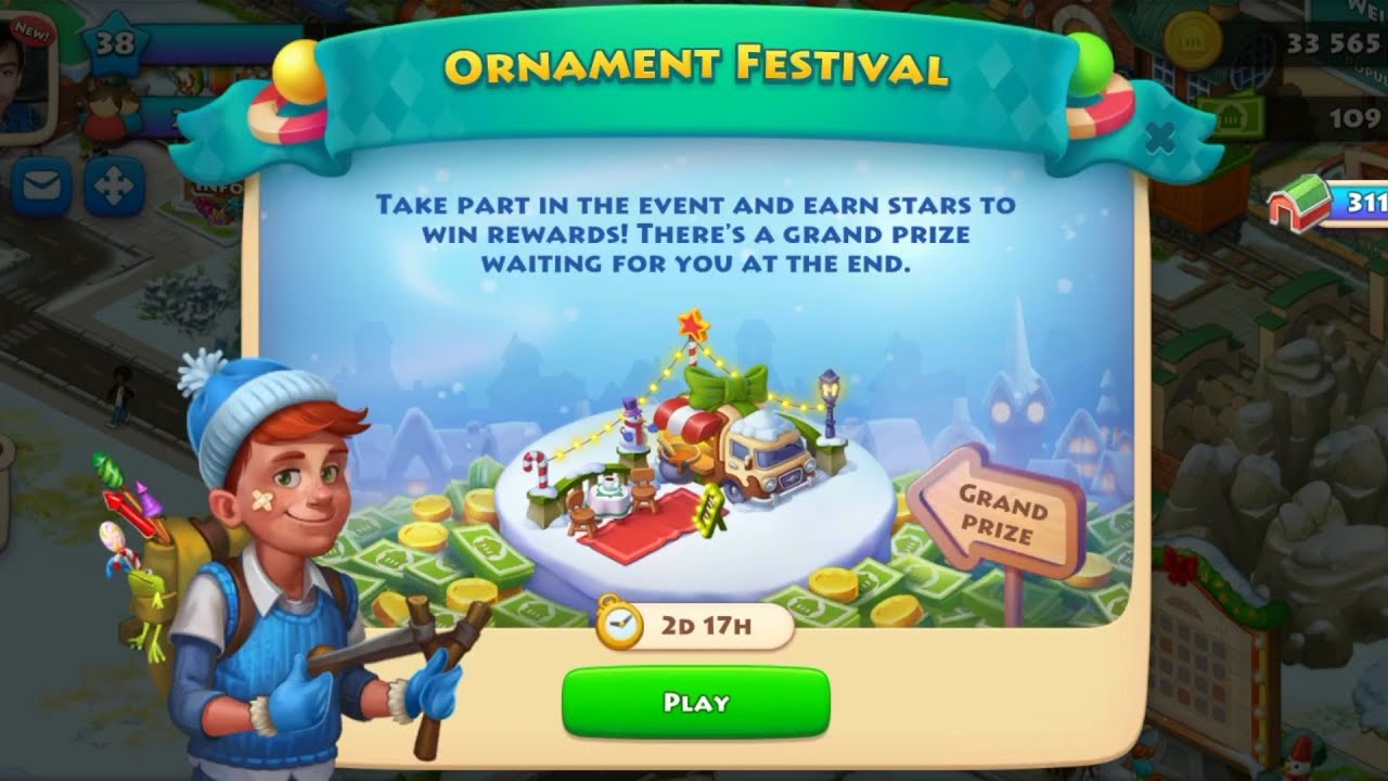 Township Ornaments Cestival event gameplay | December 2021